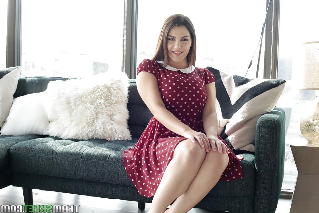 16P First time PAWG Valentina Nappi exposing large tits while undressing