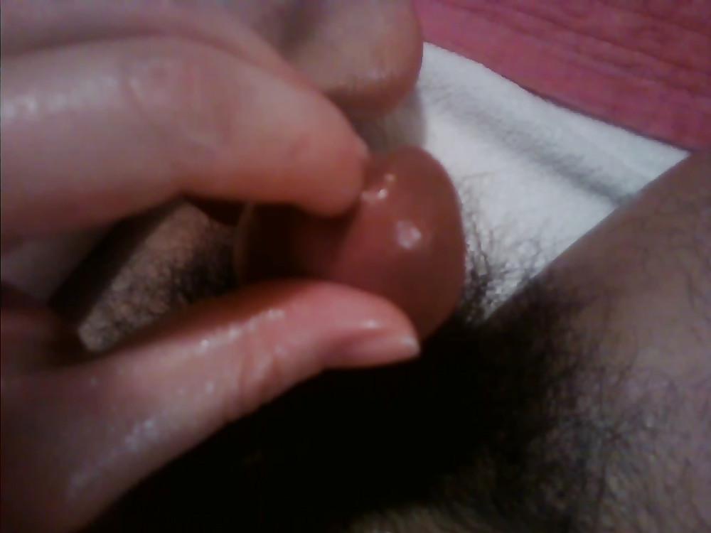 11P Urethral play by girlfriend's finger