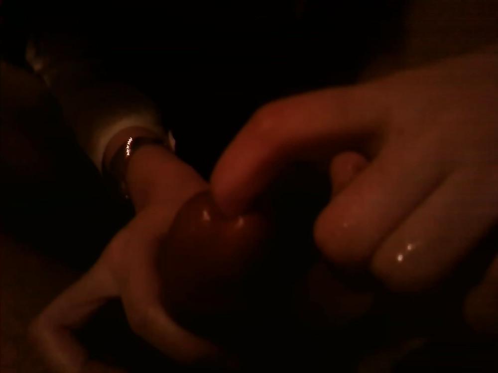 11P Urethral play by girlfriend's finger