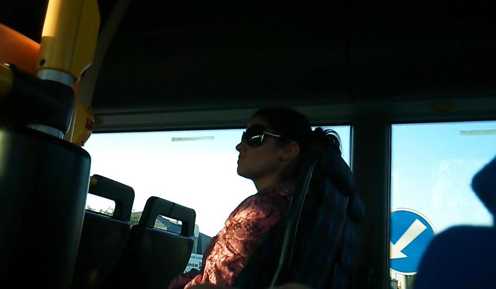 6P Cum on bus