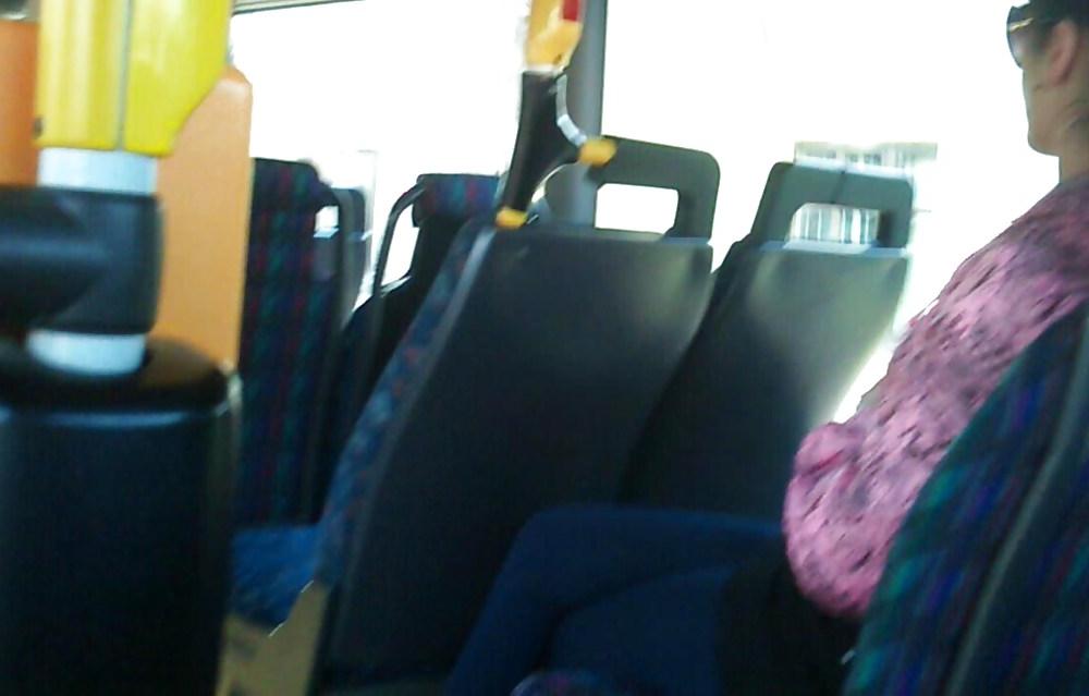 6P Cum on bus