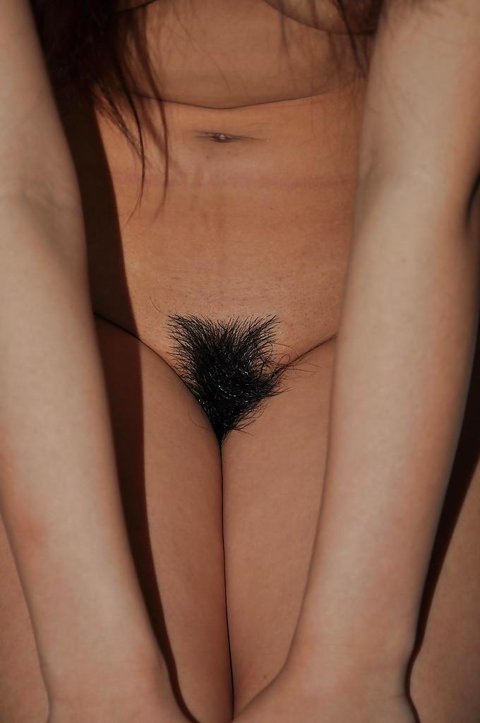 16P Sassy asian MILF Yoko Okada undressing and toying her hairy cunt
