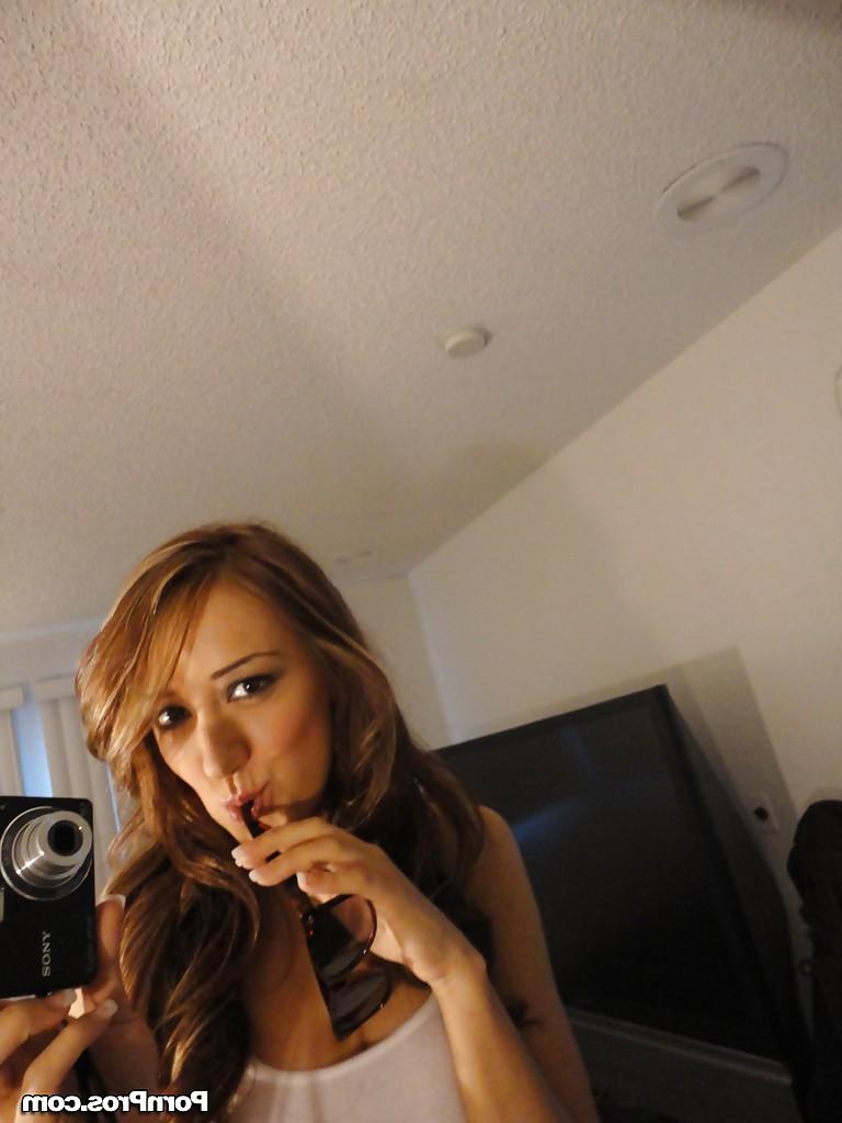 16P Petite babe Victoria Rae Black makes a few self shots showing off naked body