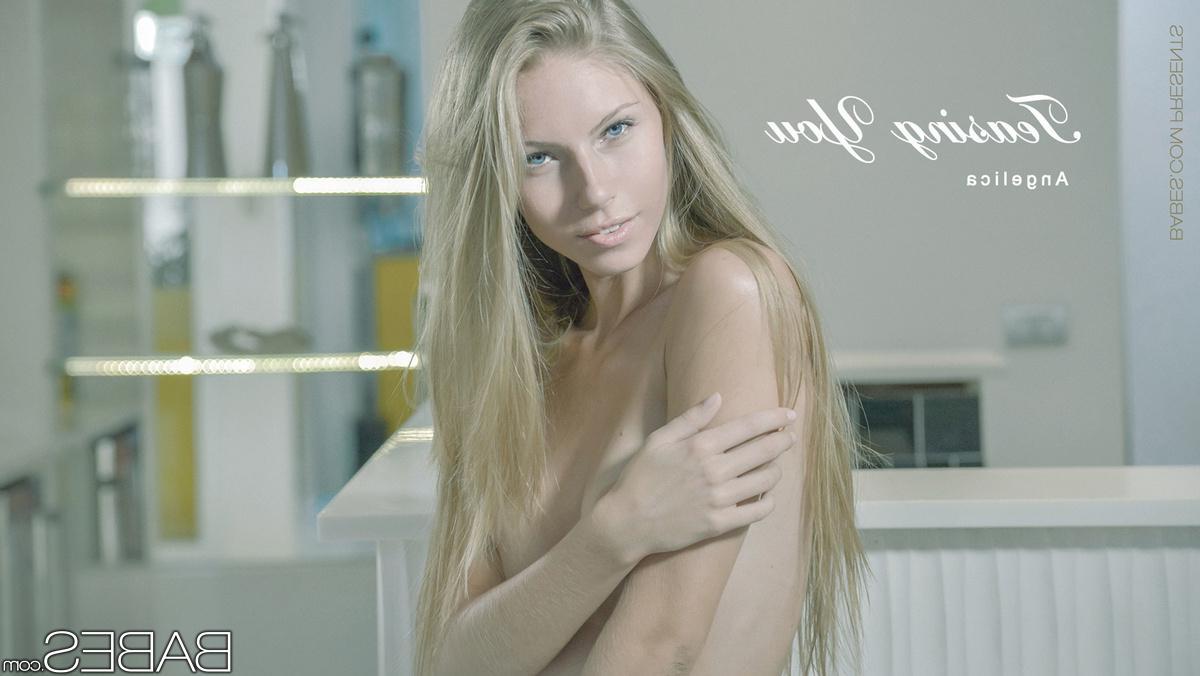 14P Skinny cute teen Angelica showing off her tiny tits and pretty face