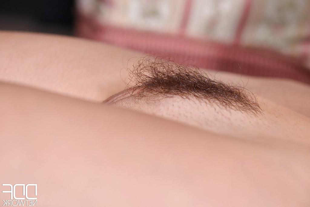 16P Strapon attired Euro brunette fucks lesbian slave's cunt and asshole
