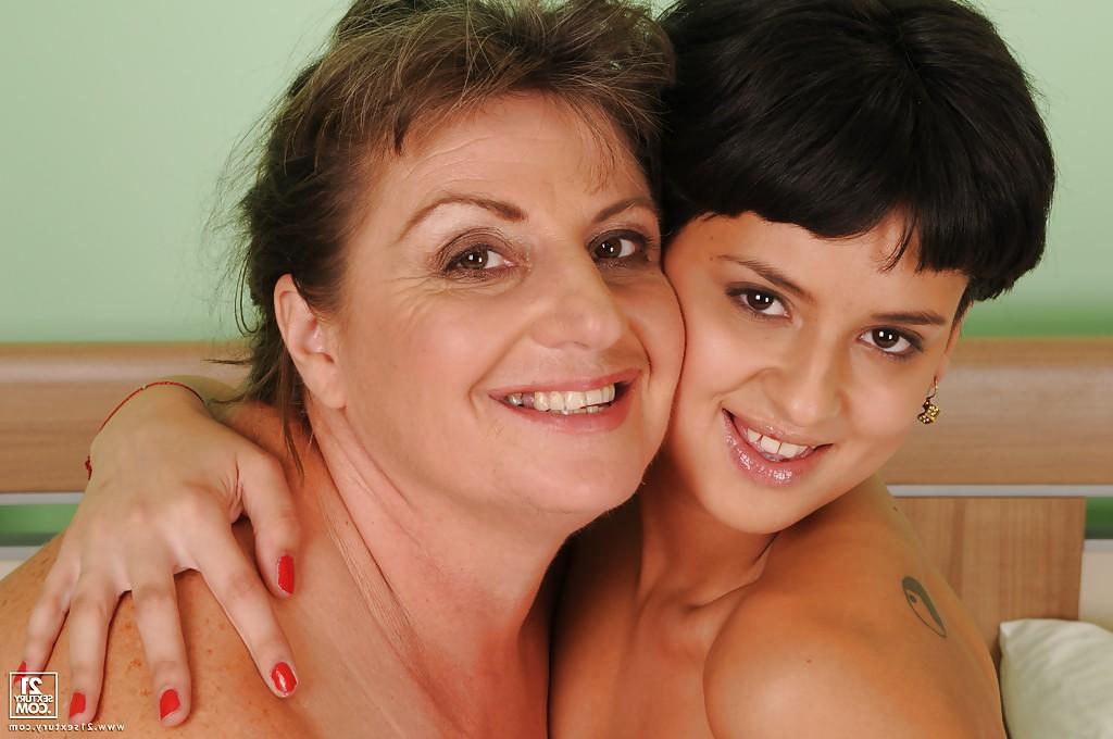 16P Naughty teen Coco de Mal has some fun with her mature lesbian friend