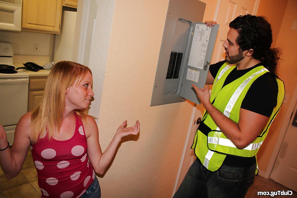 16P Reality teen with blonde hair pleases her man with a handjob