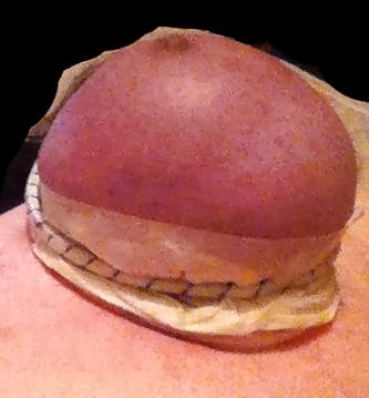21P Tied clothes pinned and wax covered 