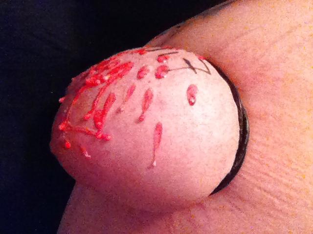 21P Tied clothes pinned and wax covered 