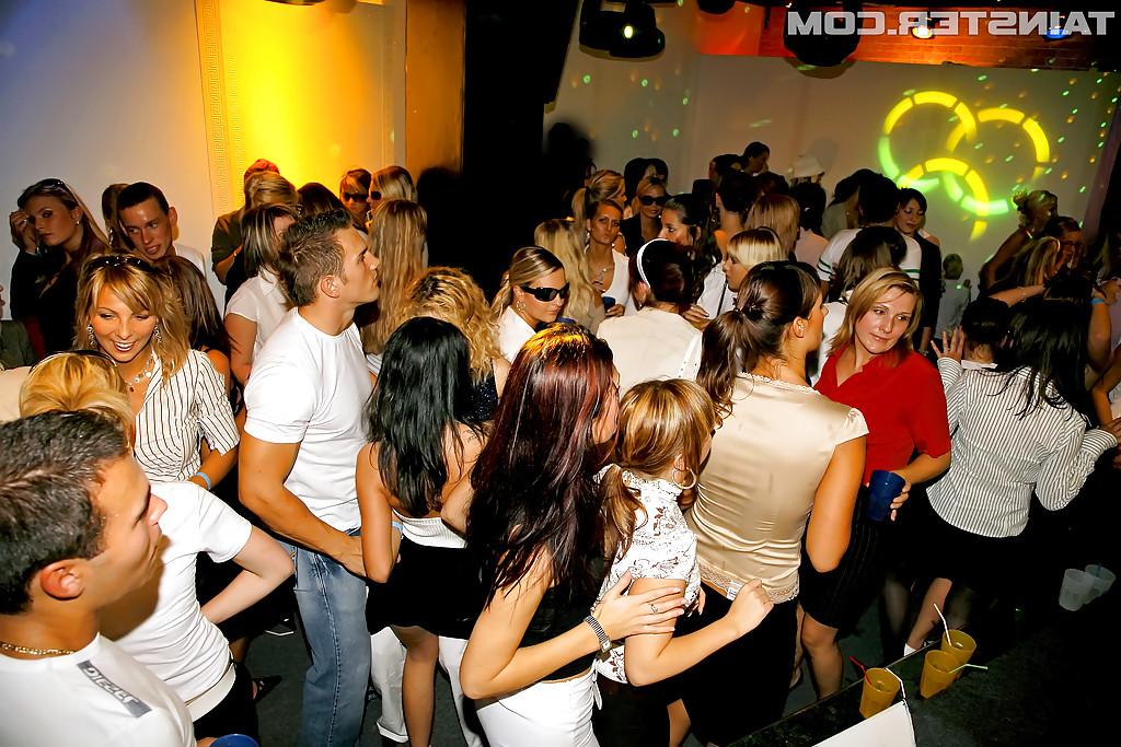16P Flirtatious MILFs spend some good time at the party in the night club