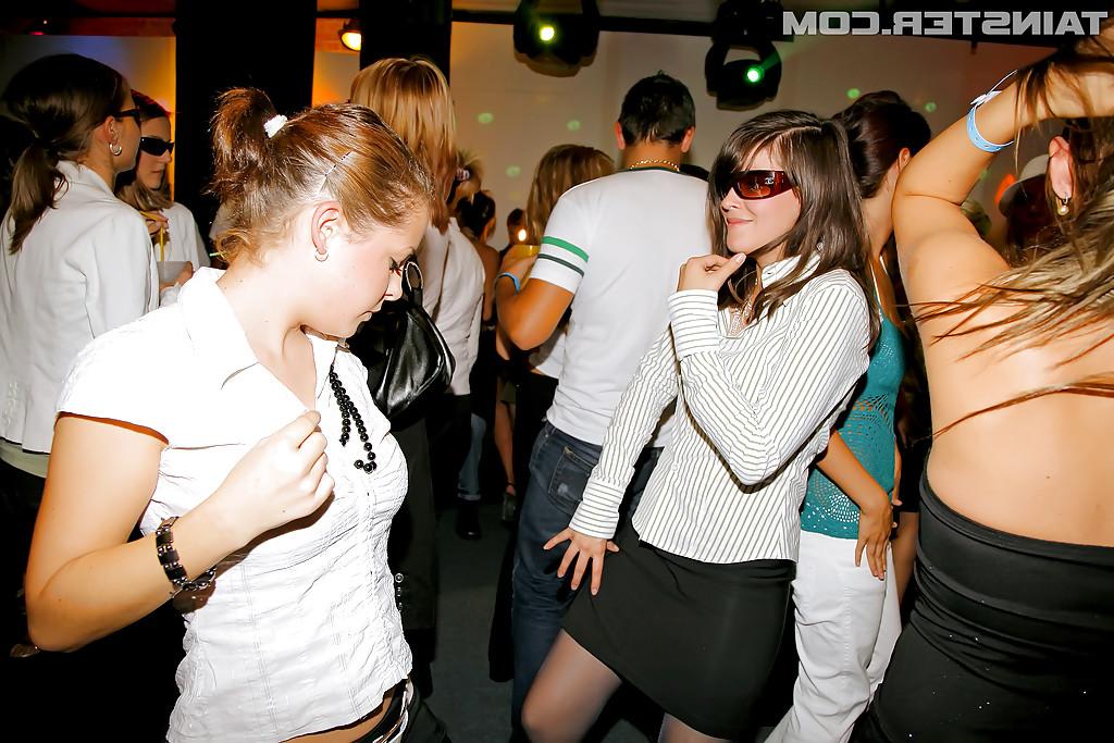 16P Flirtatious MILFs spend some good time at the party in the night club
