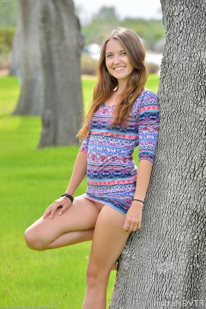15P Pretty coed Brielle shows you what's up her skirt