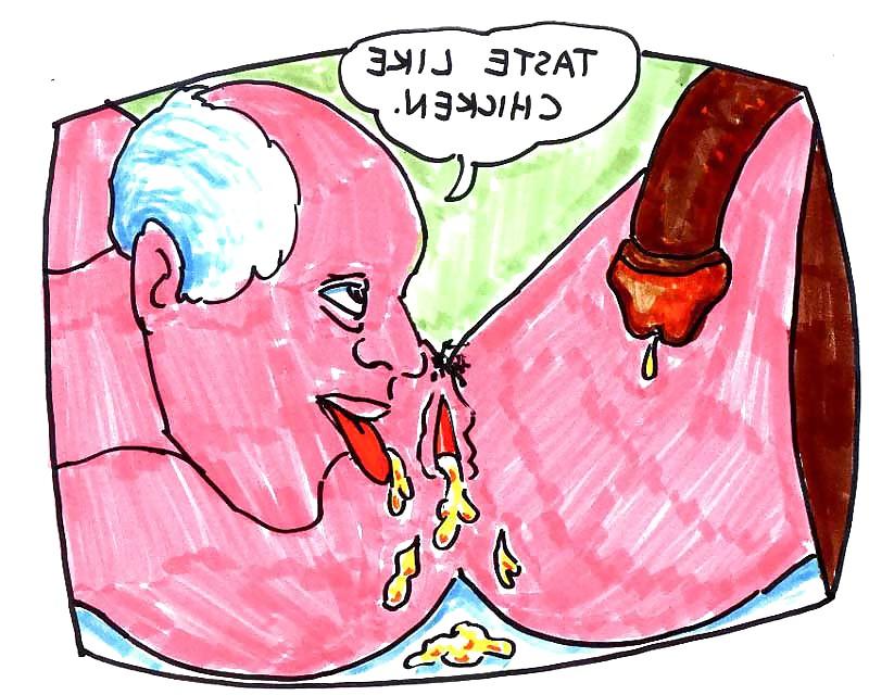 25P Interracial funny Cartoons