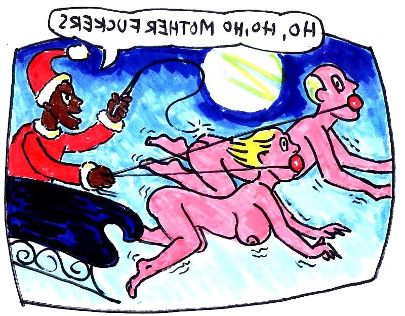 25P Interracial funny Cartoons