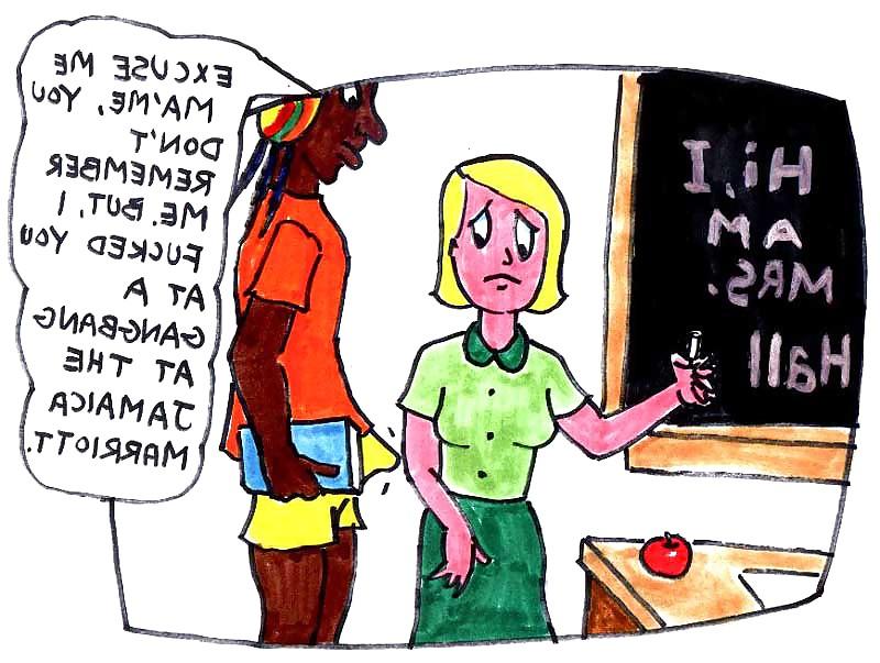 25P Interracial funny Cartoons