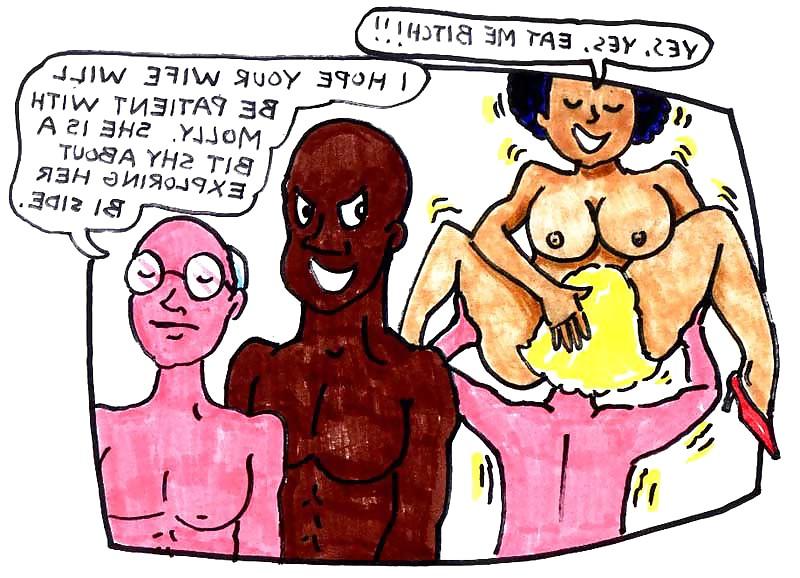 25P Interracial funny Cartoons