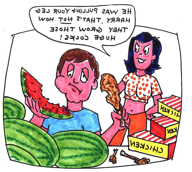 25P Interracial funny Cartoons