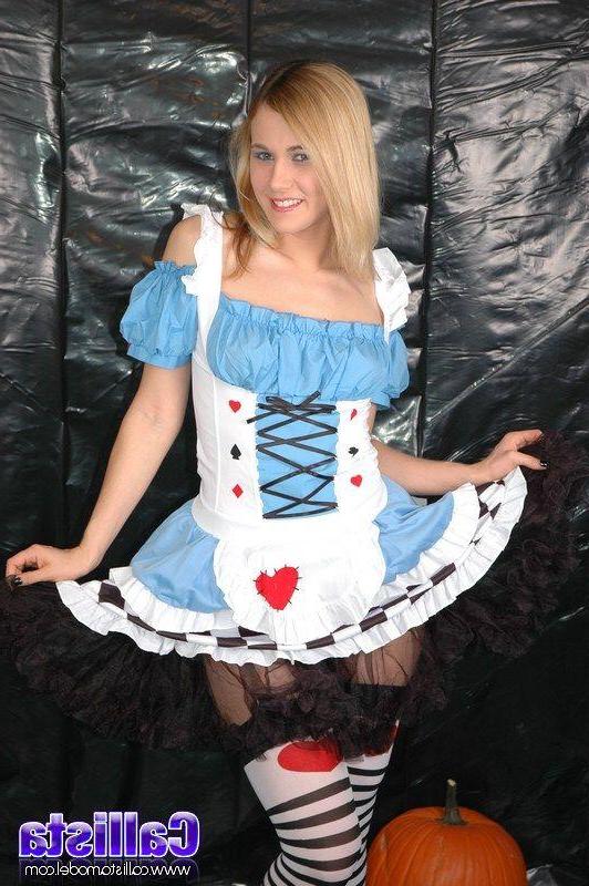 14P Pictures of Callista Model dressed as a hot fuckable Alice