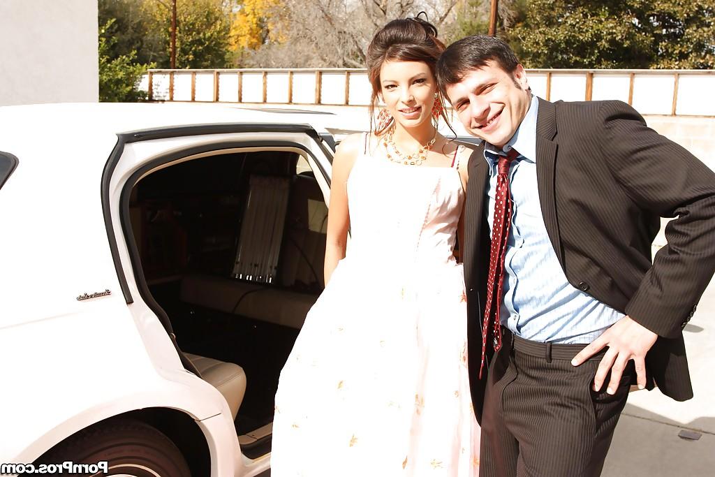 16P Young babe Danni Cole getting seduced in a wedding dress