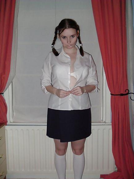 15P Teen in uniform strips