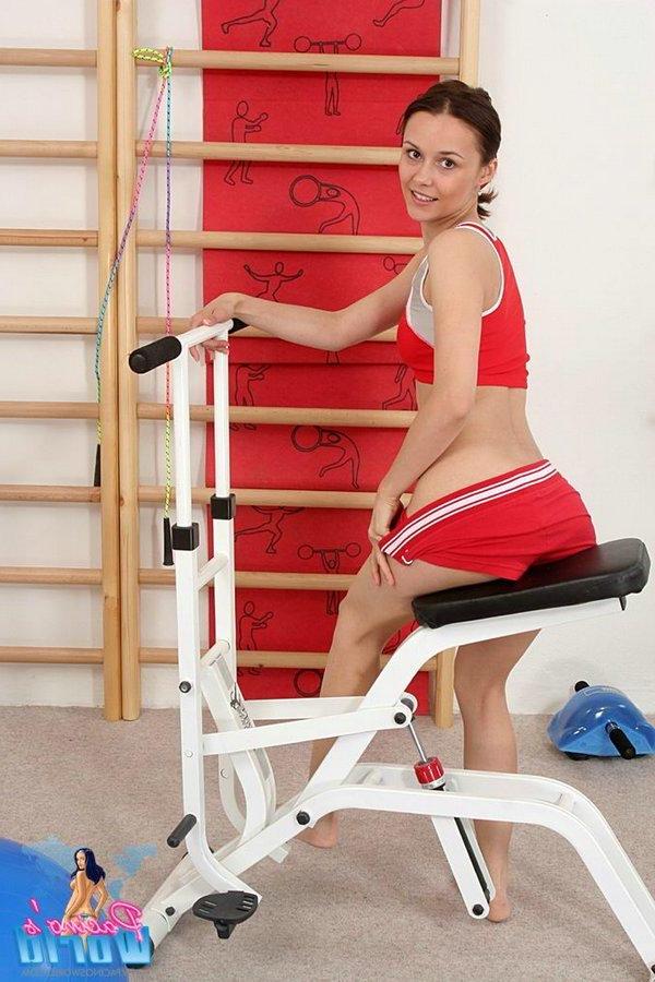15P Pictures of sporty teen Claudia getting a lot more than a workout