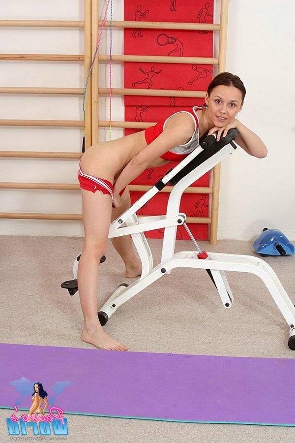 15P Pictures of sporty teen Claudia getting a lot more than a workout