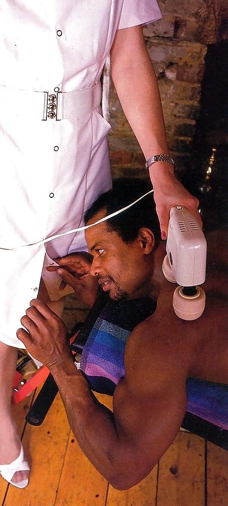 25P Vintage interracial nurse