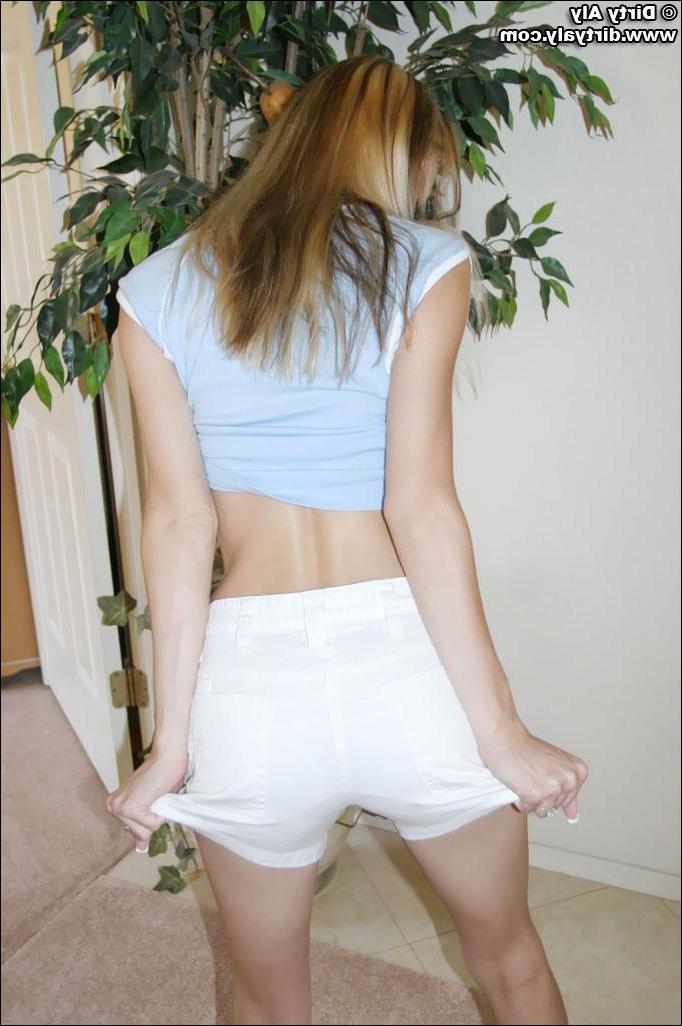 20P Pictures of teen hottie Dirty Aly showing you her small tits and juicy pussy