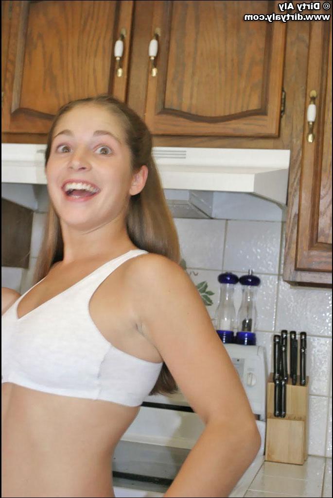 20P Four hot teen girls in the ktichen