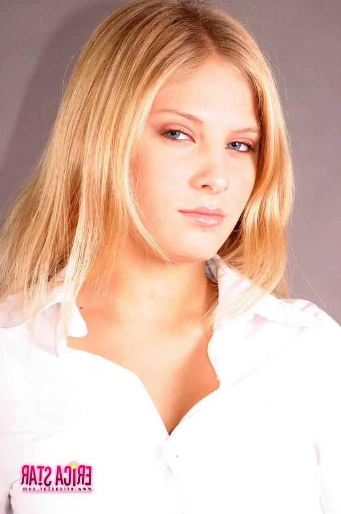 15P Pictures of Erica Star teasing in a schoolgirl uniform