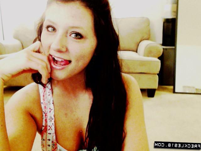 12P Hot teen Freckles 18 teases in her pretty leg Warmers