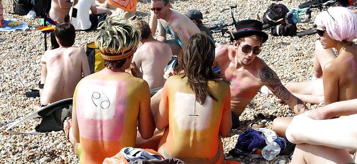 13P Brighton Nudist Beach U.K.