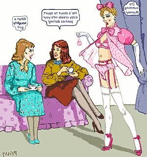 19P Femdom dominates sissy