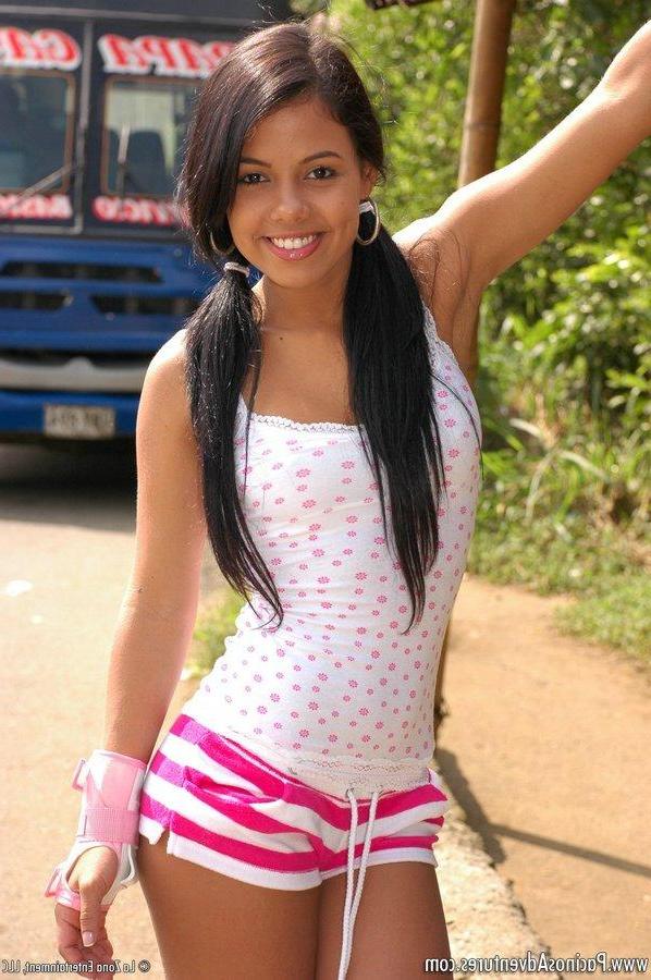 15P Latin teen Gigi has some fun roller skating and topped it off with a good fuck
