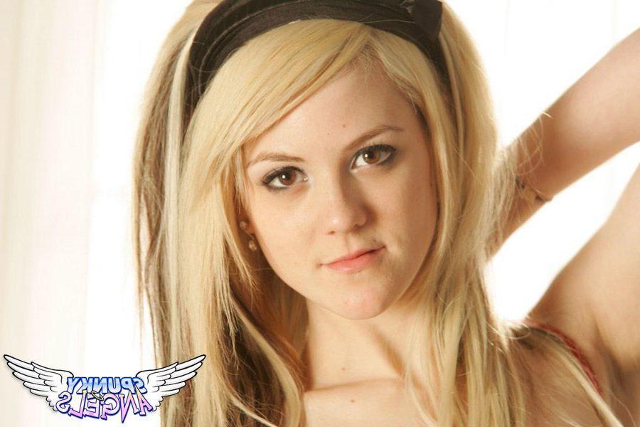 20P Pictures of a cute blond teen giving your cock a tease