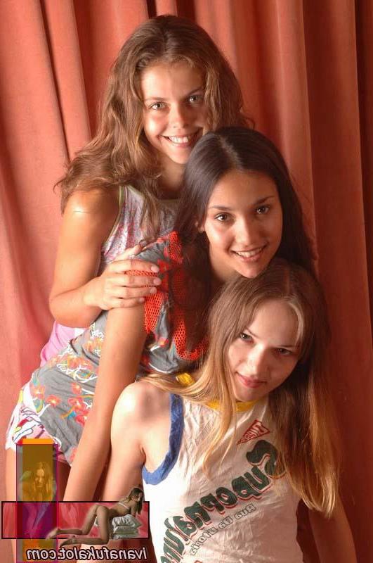 15P Three girlfriends having a good time
