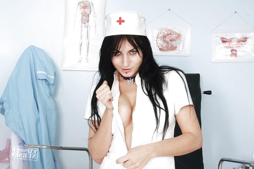 16P Brilliant and splendid nurse babe Roxy Taggart spends time with toy