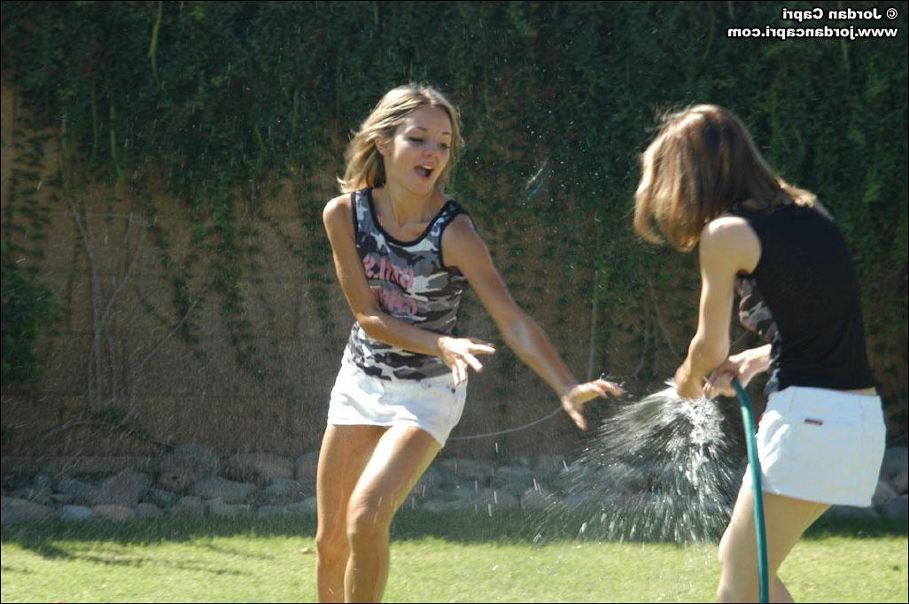 20P Pictures of Jordan and Raimi getting each other wet
