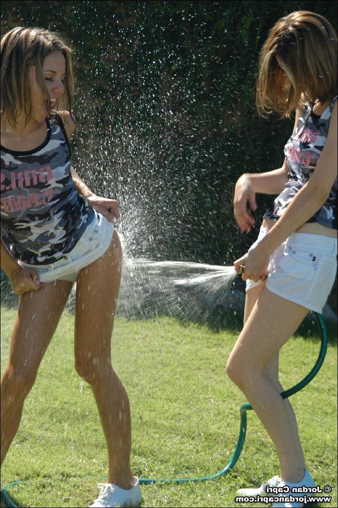 20P Pictures of Jordan and Raimi getting each other wet