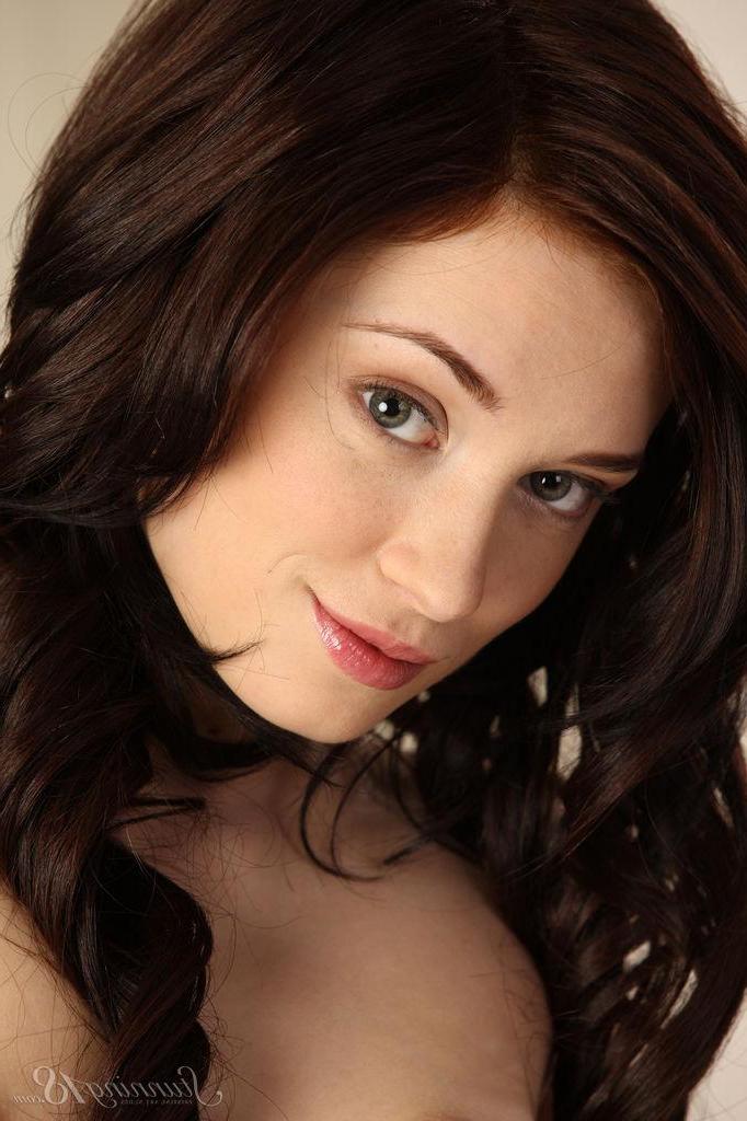 16P Brunette teen Julie Vee strips naked for you in "Delicacy"