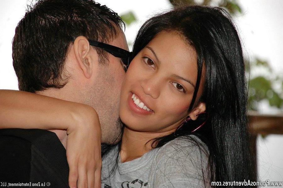14P Pictures of latina girl Karen wrapping her lips around a stiff cock