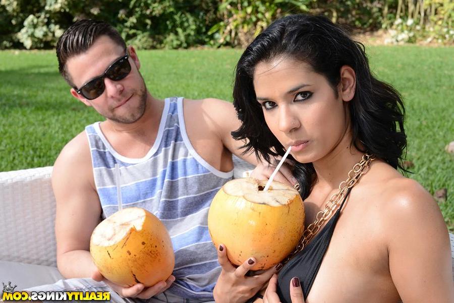 20P Latin teen Karmen Bella gets fucked on a warm summer day