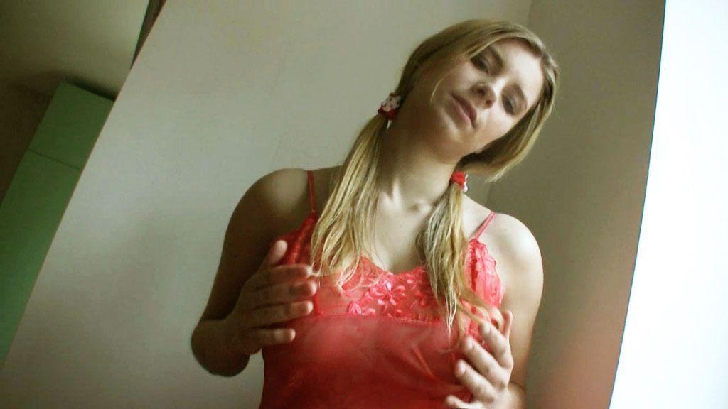12P Pictures of teen star Club Katrin playing with her massive jugs
