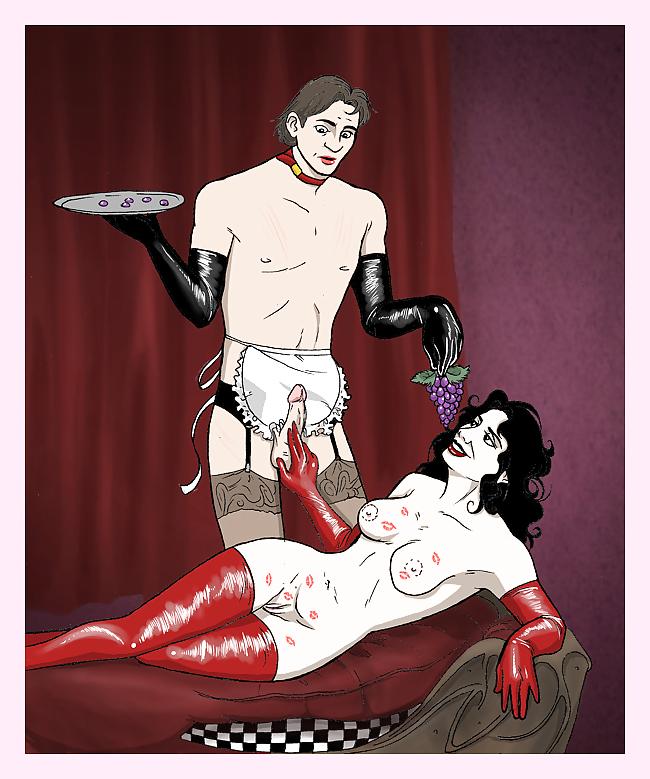 11P Femdom Drawings
