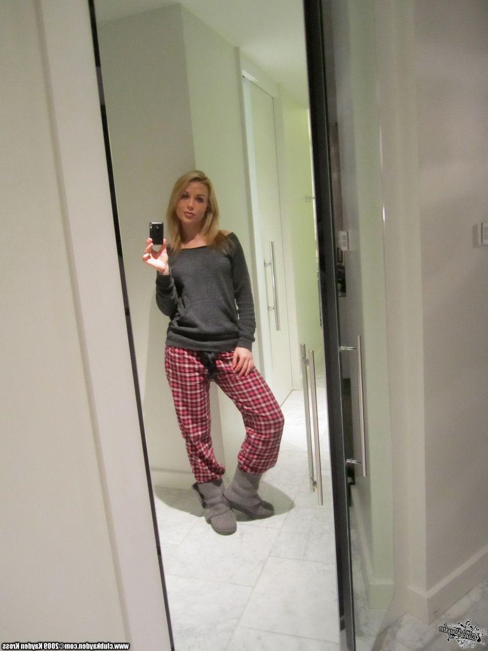 15P Pictures of teen cutie Kayden Kross taking hot pics of herself