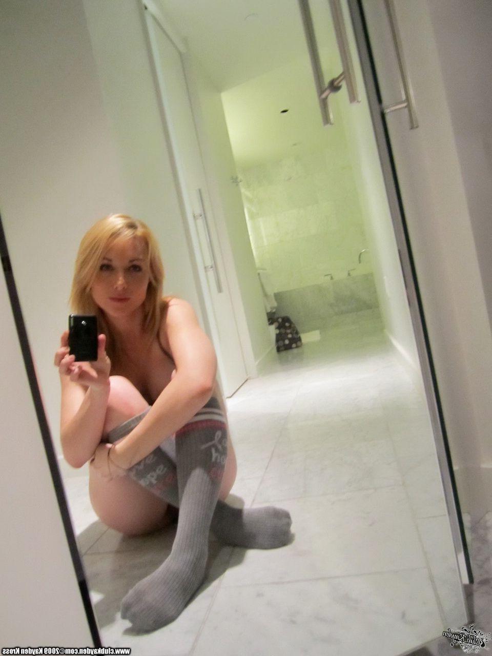 15P Pictures of teen cutie Kayden Kross taking hot pics of herself