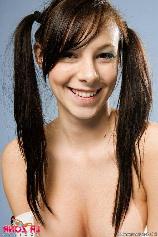 14P Pictures of Kayden the pigtailed teen with perfect tits