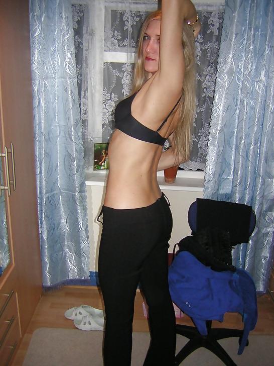 24P Russian babe strips down and fucked