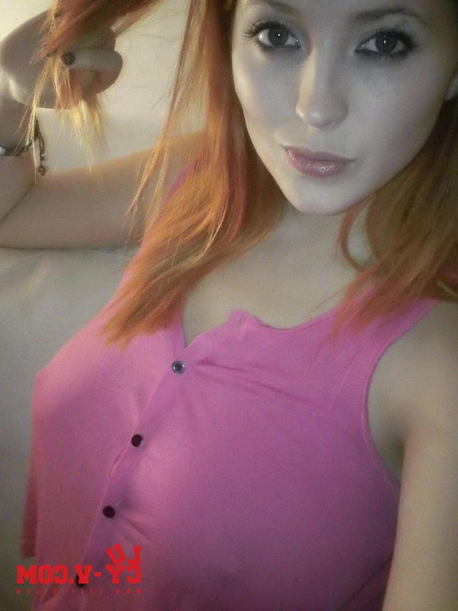 12P Lucy V looks hot in her pink top and black panties