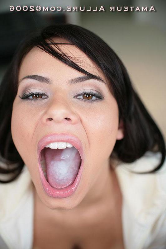 16P Beautiful teen Bailey sucks and swallows cock